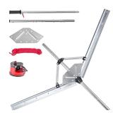 $59 VEVOR Lake Weed Cutter, 48 in Cut Width, Steel Blades, 30 ft Rope