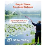 $59 VEVOR Lake Weed Cutter, 48 in Cut Width, Steel Blades, 30 ft Rope