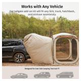 $46 East Oak SUV Tailgate Tent Extension - Camping Shade