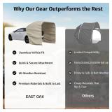 $46 East Oak SUV Tailgate Tent Extension - Camping Shade