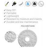 2 pack!! Ekena Millwork CM18DI2 Diane Ceiling Medallion, 18"OD, Primed