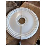 2 pack!! Ekena Millwork CM18DI2 Diane Ceiling Medallion, 18"OD, Primed