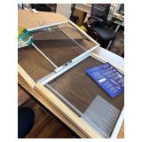 2 pack!! 21 - 37 in. W x 15 in. H Clear Wood Frame Adjustable Window Screen