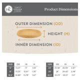 The HC Companies Terrazzo Pot Saucers - Heavy-Duty Plastic Tray