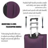 $104 3pc Softside Luggage Set with Spinner Wheels 28/24/20in Purple