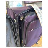 $104 3pc Softside Luggage Set with Spinner Wheels 28/24/20in Purple