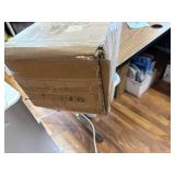 $95 Triple Bookshelf with 3 Fabric Drawers, 4-Tier, 10 Shelves