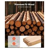 VEVOR Wooden Garden Stakes, 25 Pcs, 36 x 0.5 x 1.5 in, Fir Wood