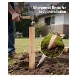 VEVOR Wooden Garden Stakes, 25 Pcs, 36 x 0.5 x 1.5 in, Fir Wood