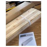 VEVOR Wooden Garden Stakes, 25 Pcs, 36 x 0.5 x 1.5 in, Fir Wood