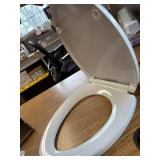 $85 Slow-Close EverClean Elongated Closed-Front Toilet Seat, White