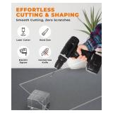 Falken Design Clear Acrylic Sheets 20 x 20 x 1/16 in Plexiglass