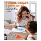 Falken Design Clear Acrylic Sheets 20 x 20 x 1/16 in Plexiglass