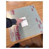Falken Design Clear Acrylic Sheets 20 x 20 x 1/16 in Plexiglass