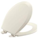 Lift-Off Round Closed Front Toilet Seat in Biscuit