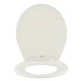 Lift-Off Round Closed Front Toilet Seat in Biscuit