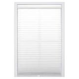 DEZ FURNISHINGS Cordless Pleated Shade, 30"W x 48"H, White