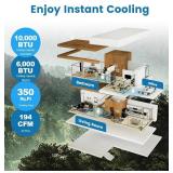 $290 COSTWAY Portable 10000 BTU Air Conditioner for 350 Sq Ft (White)