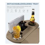 Adirondack Chair HDPE Folding with Cup Holder, Weather-Resistant