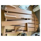 $100 Plawdlik Folding Adirondack Chair with Cup Holder HDPE All-Weather