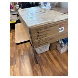 $160 OLD CAPTAIN Double Tilt-Out Trash Cabinet, Wooden Kitchen Holder