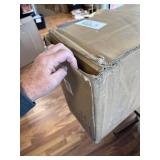 $160 OLD CAPTAIN Double Tilt-Out Trash Cabinet, Wooden Kitchen Holder