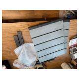 Stackable Gray Wooden Metal Outdoor Dining Chair (2-Pack)