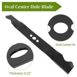21" Mower Blade, Oval Center Hole, 2 Pack, for Murray/HyperTough