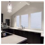 $50 Easy Lift Cut-to-Size Cordless Fabric Pleated Shades 48W x 64L