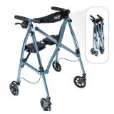 $188 Stander Space Saver Rollator: Folding Walker, 4-Wheel, Seat