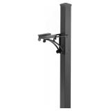$186 Whitehall 15991 Aluminum Post & Brackets with Cap, Black