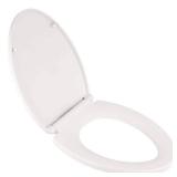 $85 Slow-Close EverClean Elongated Closed-Front Toilet Seat, White
