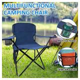 Folding Camping Chair, 225lb Capacity, Cup Holder & Bag, 5.5lb