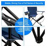 Folding Camping Chair, 225lb Capacity, Cup Holder & Bag, 5.5lb