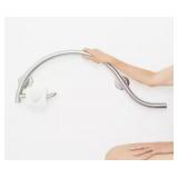 30 in. Pismo Curved Shower Grab Bar with Toilet Paper Holder, Satin