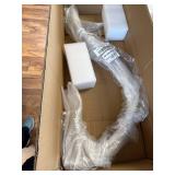 30 in. Pismo Curved Shower Grab Bar with Toilet Paper Holder, Satin