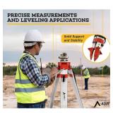 $66 Compact Aluminum Laser Level Tripod with Extendable Height Clamp