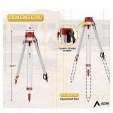$66 Compact Aluminum Laser Level Tripod with Extendable Height Clamp