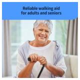 Medline Aluminum Quad Cane with Small Base for Balance, Portable