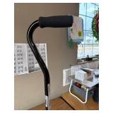 Medline Aluminum Quad Cane with Small Base for Balance, Portable