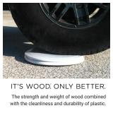 Centoco Wooden Toilet Seat Elongated, Closed Front, White