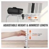 $59 VEVOR 2-in-1 Folding Walker with Armrests, Height Adjustable