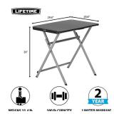 Lifetime 30" Light Commercial Personal Table, Black
