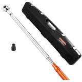$101 VEVOR 3/4-Inch Drive Torque Wrench 100-600 ft-lb,1" Adapter,48"