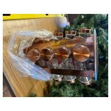 Le Regalo Spice Rack Set, 16 Jars, Copper Rack & Bottles