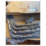 Outdoor Coffee Table with Tempered Glass - 23" Metal Bistro Table