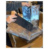 $130 GYIIYUO LED TV Stand with Mount, Power Outlet & Drawers, Black