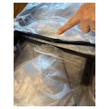 $130 GYIIYUO LED TV Stand with Mount, Power Outlet & Drawers, Black