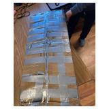 $130 GYIIYUO LED TV Stand with Mount, Power Outlet & Drawers, Black