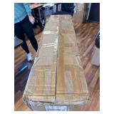 39.3 in. Square Arm 1-Piece Linen Modular Corner Sectional Sofa Couch in Wh